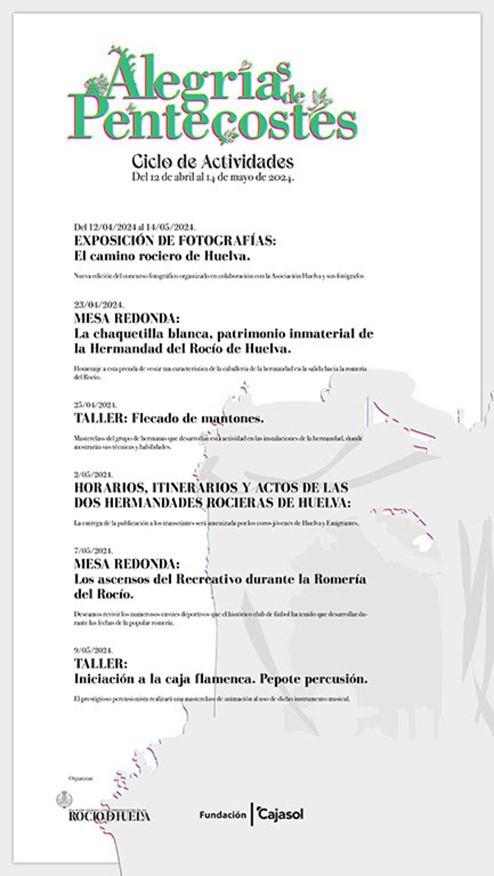 Cartel del Ciclo Alegrías de Pentecostés.
