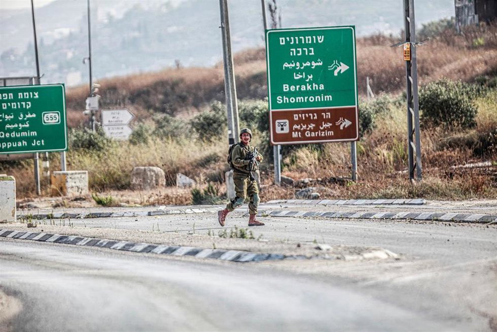 Archivo - Imagen de archivo de un militar israelí en Nablus (Cisjordania)