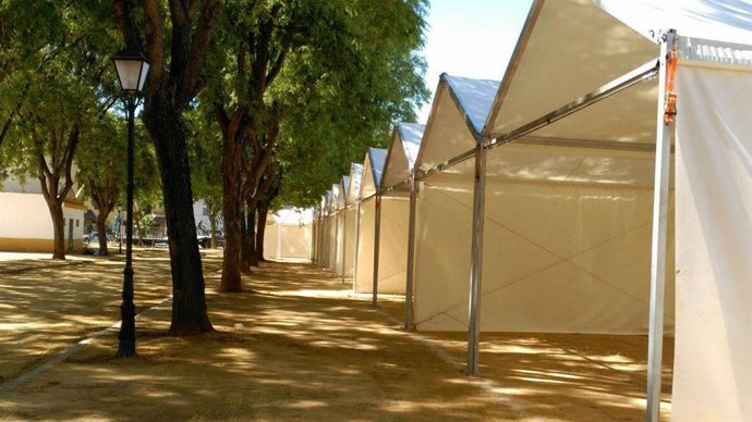 Casetas del recinto ferial de Bormujos.