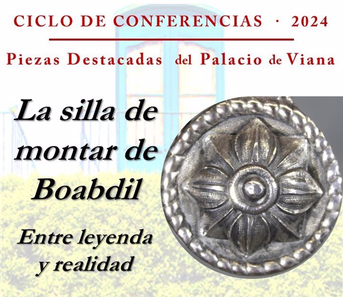 Imagen promocional de la conferencia titulada 'La silla de montar de Boabdil. Entre leyenda y realidad'.