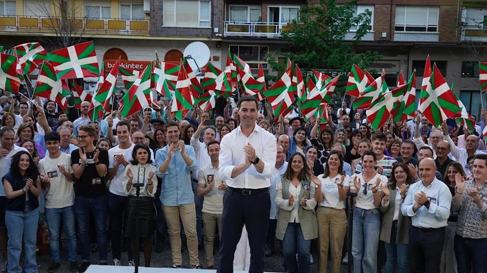 Acto electoral del PNV en Llodio (Álava)