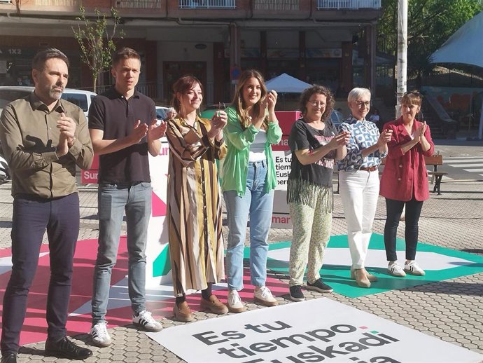 Acto de Sumar en San Sebastián con Iñigo Errejón y Alba García