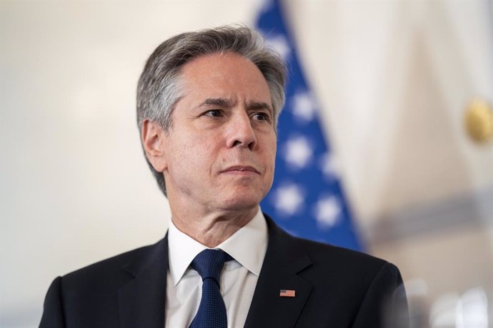 January 3, 2024, Vienna, Vienna, Austria: US-Secretary of State ANTONY BLINKEN during a press conference on a working visit to the Foreign Minister of Austria, Alexander Schallenberg in Vienna.