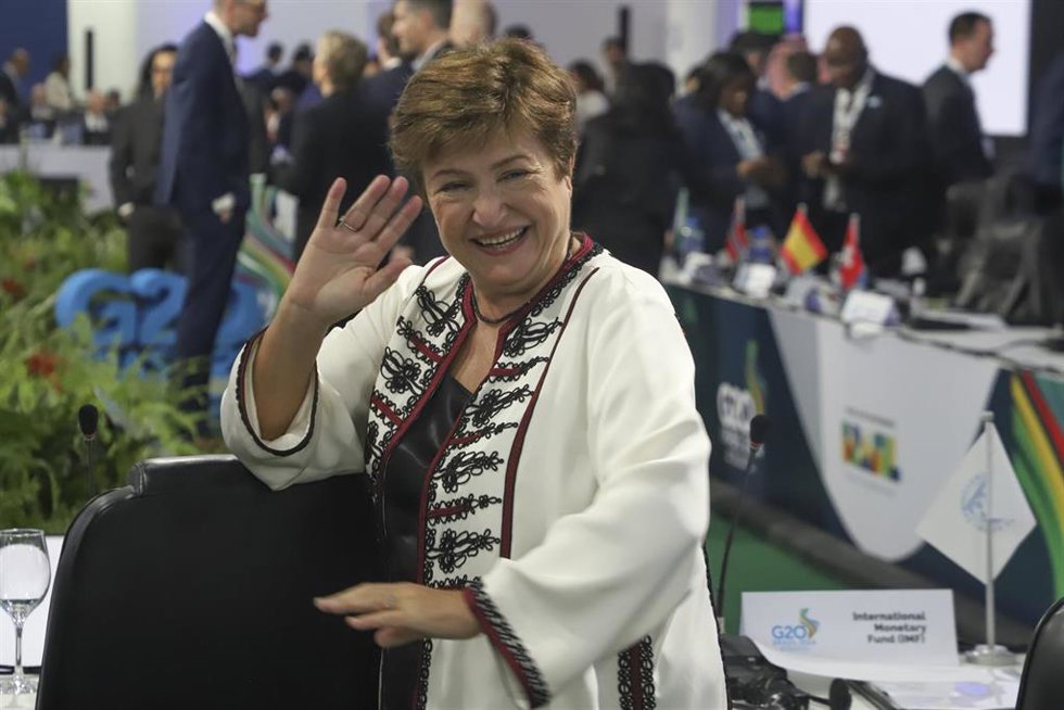 Archivo - La directora gerente del Fondo Monetario Internacional (FMI), Kristalina Georgieva .