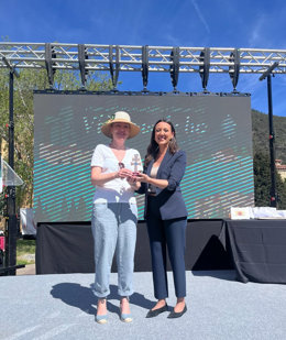 La consejera de Turismo, Cultura, Juventud y Deportes, Carmen Conesa, intervino hoy en los actos de clausura del Año Jubilar Lebaniego