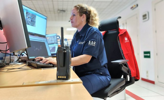 Sala operativa del Centro Coordinador de Emergencias y Seguridad (Cecoes) 1-1-2