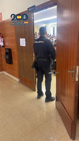 Prueba en la Facultad de Medicina de Zaragoza.