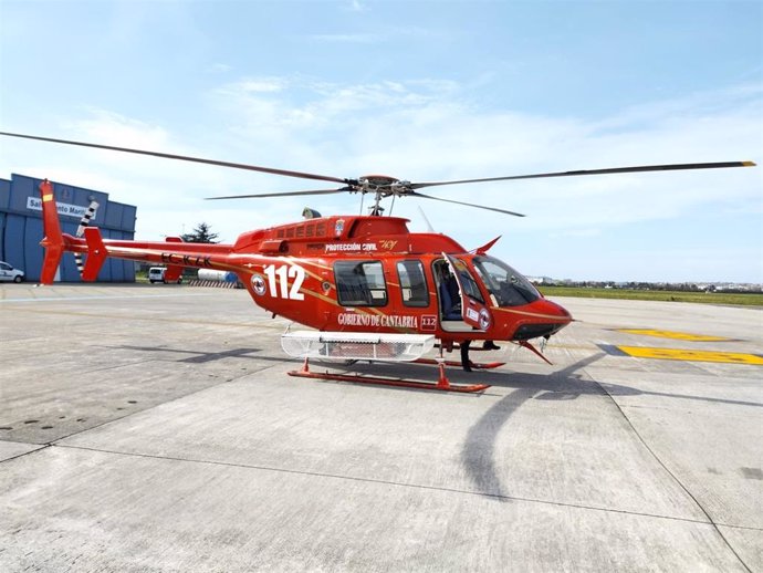 Archivo - Helicóptero Maya Dama del 112 (archivo)