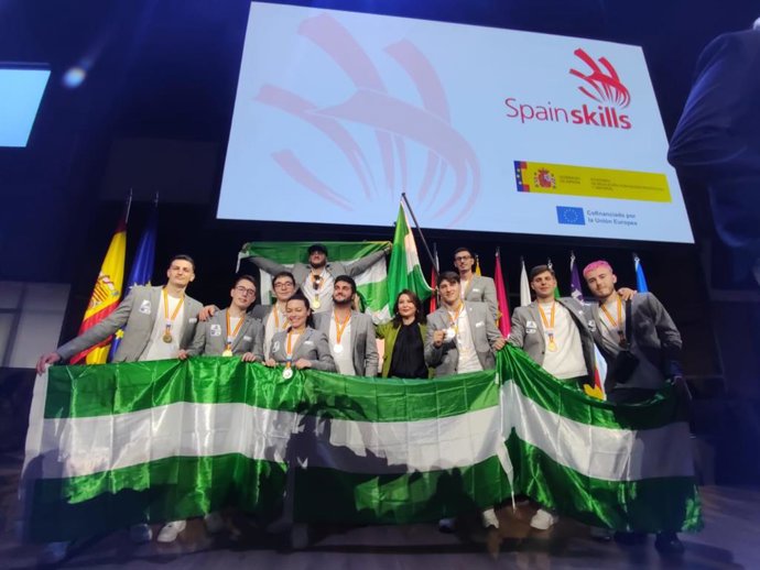 Ganadores andaluces del Campeonato Nacional de FP SpainsKills 2024.