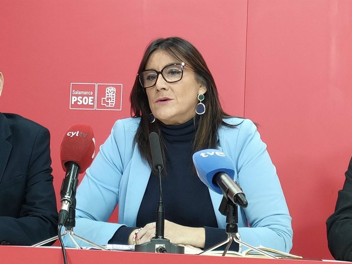Archivo - La secretaria de Organización del PSOECYL, Ana Sánchez, en Salamanca