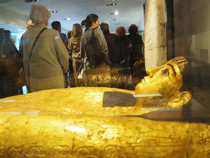 Visitantes del museo