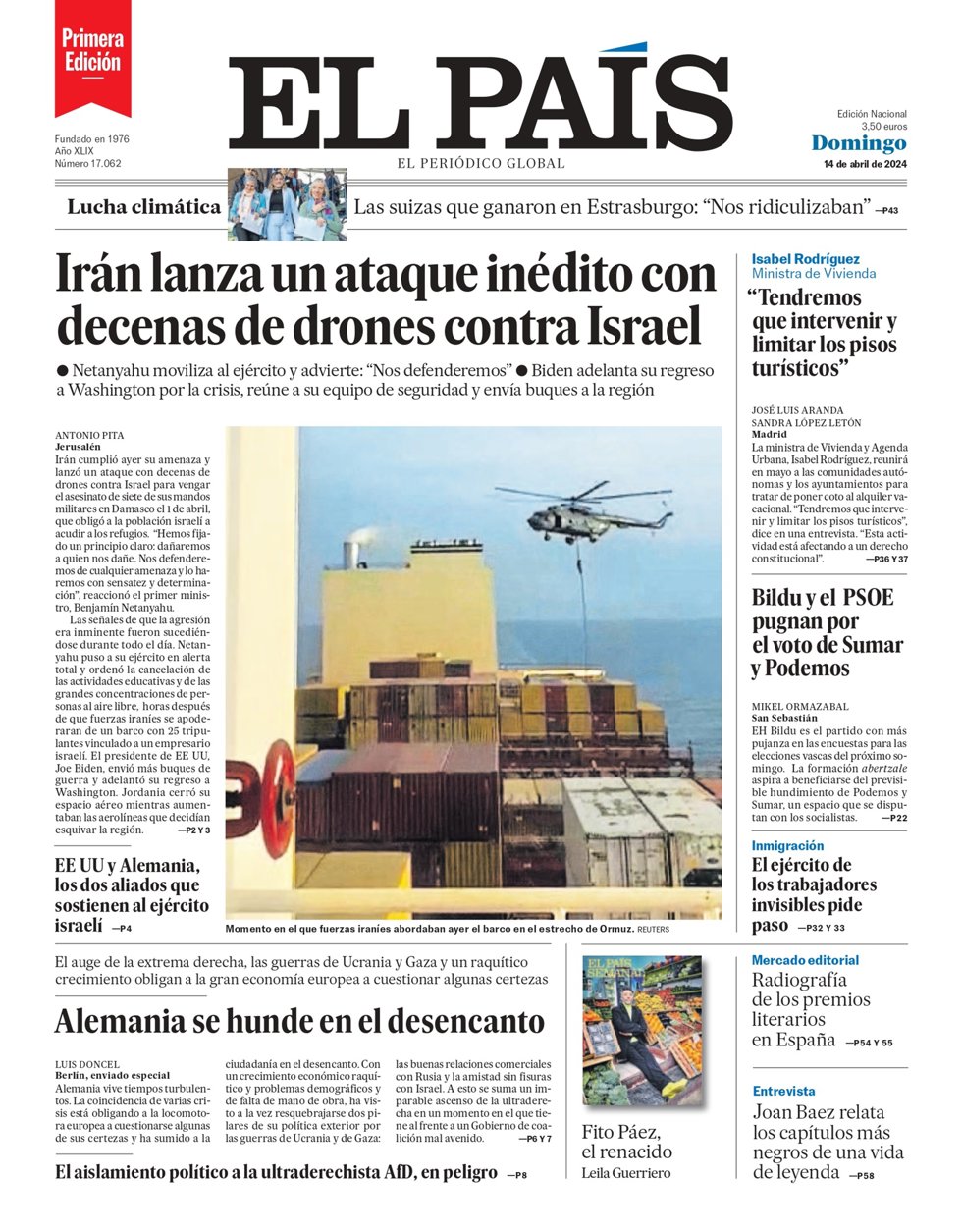 Portada El País