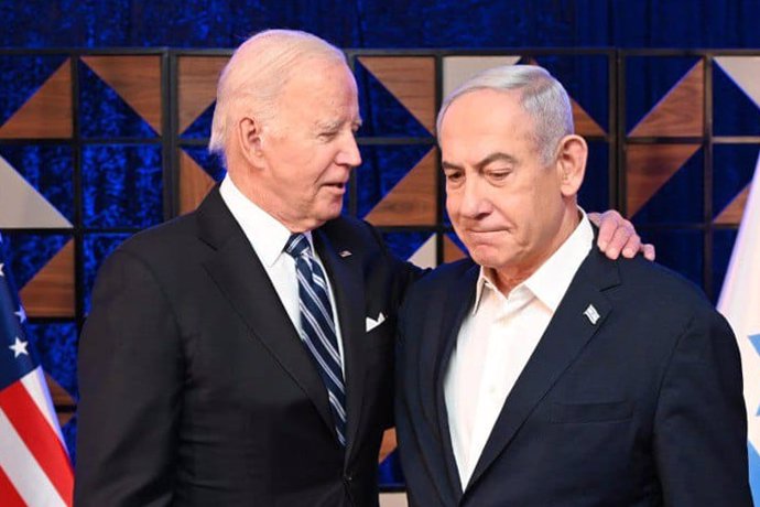 Archivo - Joe Biden, presidente de Estados Unidos, y Benjamin Netanyahu, primer ministro de Israel