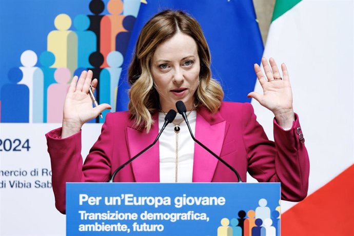 La primera ministra de Italia, Giorgia Meloni