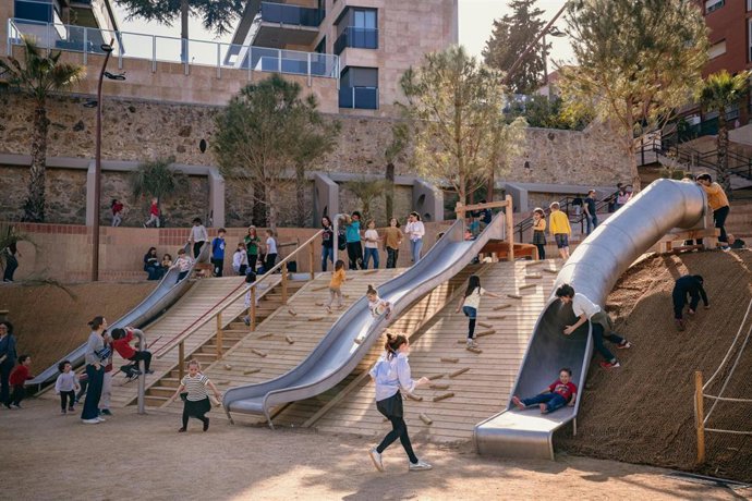 Nuevos jardines de Margaret Michaelis en el barrio de Vallcarca i Penitents en Barcelona