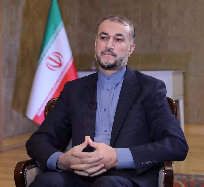 Archivo - El ministro de Exteriores de Irán, Husein Amirabdolahian 