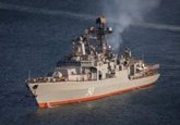 Foto: Una fragata de Rusia con misiles hipersónicos entra en aguas del mar Mediterráneo