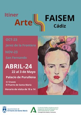 Cartel de la exposición 'ItinerARTE' de la Fundación Pública Andaluza para la Integración Social de Personas con Enfermedad Mental (Faisem) .