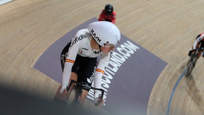 Archivo - La española Eukene Larrarte durante una competición