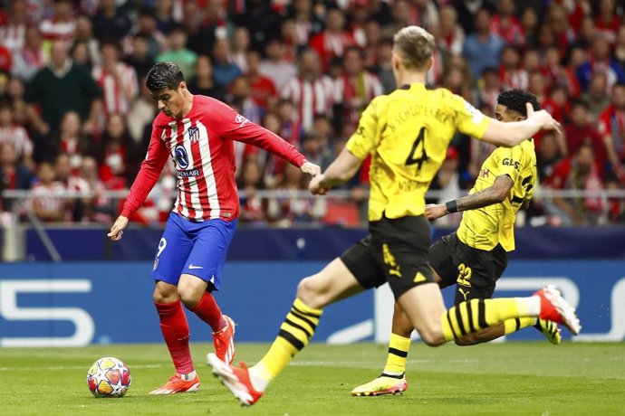 Alvaro Morata durante el Atlético de Madrid-Borussia Dortmund de la Liga de Campeones 23-24