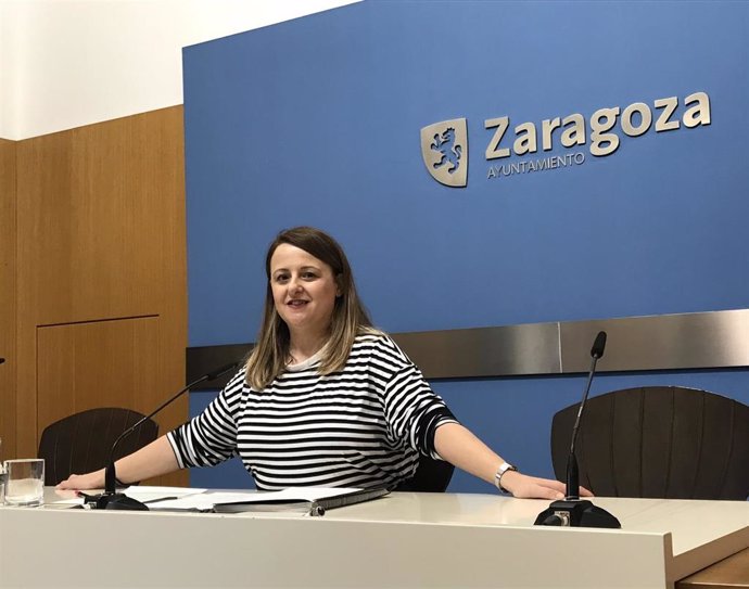 La portavoz del grupo municipal de Zaragoza en Común (ZeC) en el Ayuntamiento de Zaragoza, Elena Tomás
