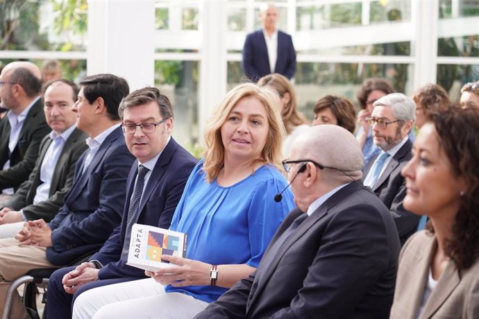 La vicealcaldesa de Madrid, Inma Sanz, en la presentación del Plan Adapta