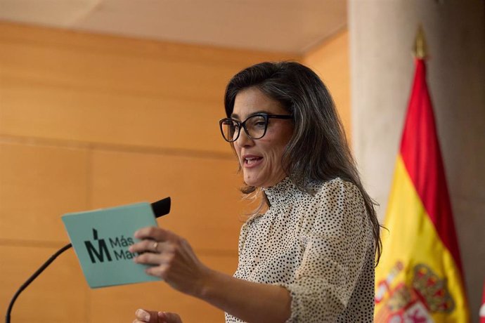 La portavoz de Más Madrid en la Asamblea, Manuela Bergerot