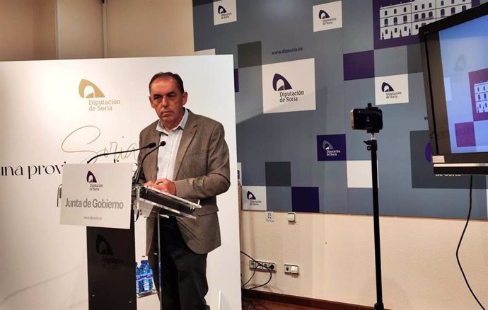 El presidente de la Diputación de Soria, Benito Serrano, tras la Junta de Gobierno Local  