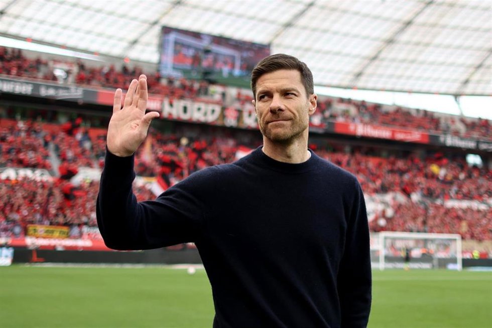 Xabi Alonso, entrenador del Bayer Leverkusen.