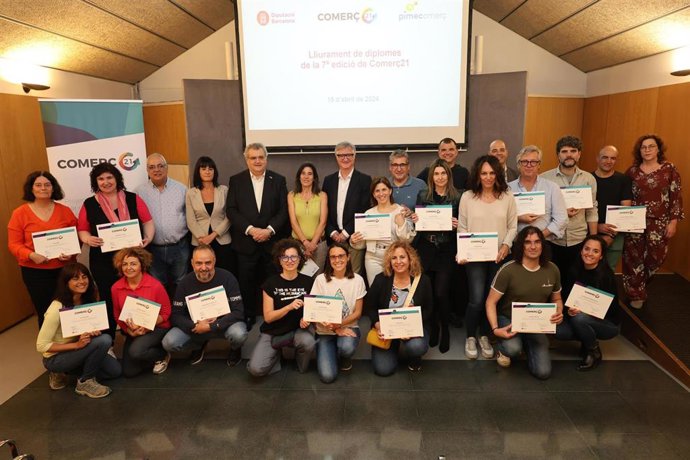 Los participantes del programa Comerç21.
