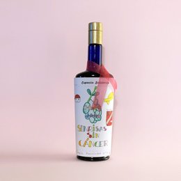 Una de las 'Botellas con alma' del proyecto de Almazaras de la Subbética ganador del Primer Premio AEMO a la Difusión de la Culturua del Olivo.