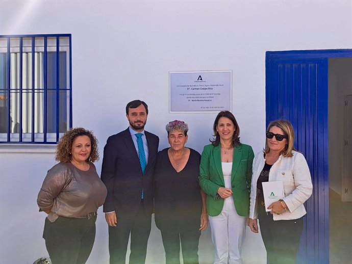 Visita a las obras de la nueva EDAR y la agrupación de vertidos en El Saucejo (Sevilla)