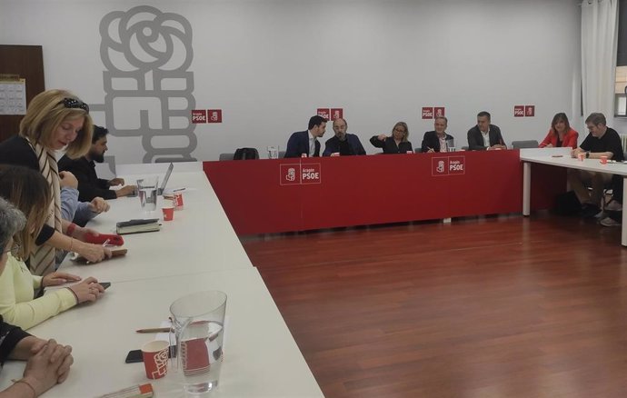 Reunión de la Comisión Ejecutiva Regional del PSOE Aragón.