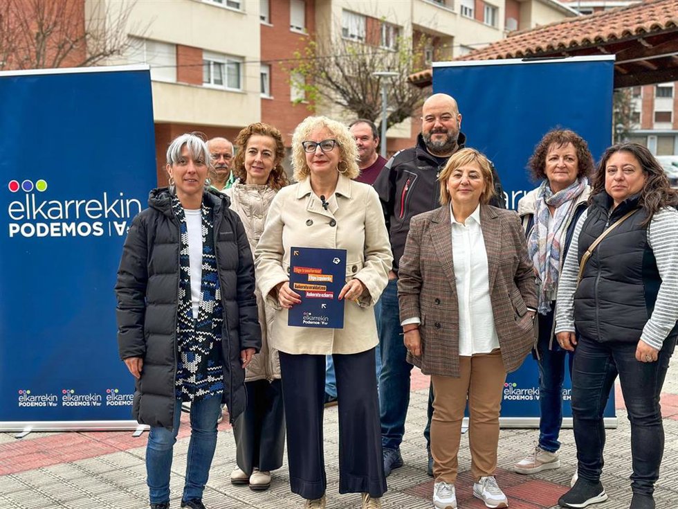 Acto de Elkarrekin Podemos en Gueñes