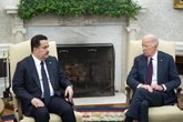 Foto: EEUU/Irak.- Biden y el primer ministro de Irak conversan sobre el fin de la coalición contra Estado Islámico en el país