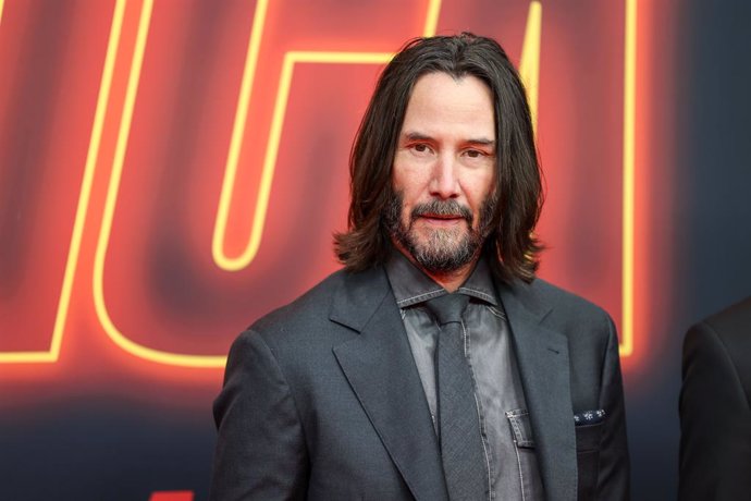 Archivo - 08 March 2023, Berlin: Canadian actor Keanu Reeves arrives to attend the German premiere of the film "John Wick: Chapter 4" at the Zoo Palast cinema. Photo: Gerald Matzka/dpa
