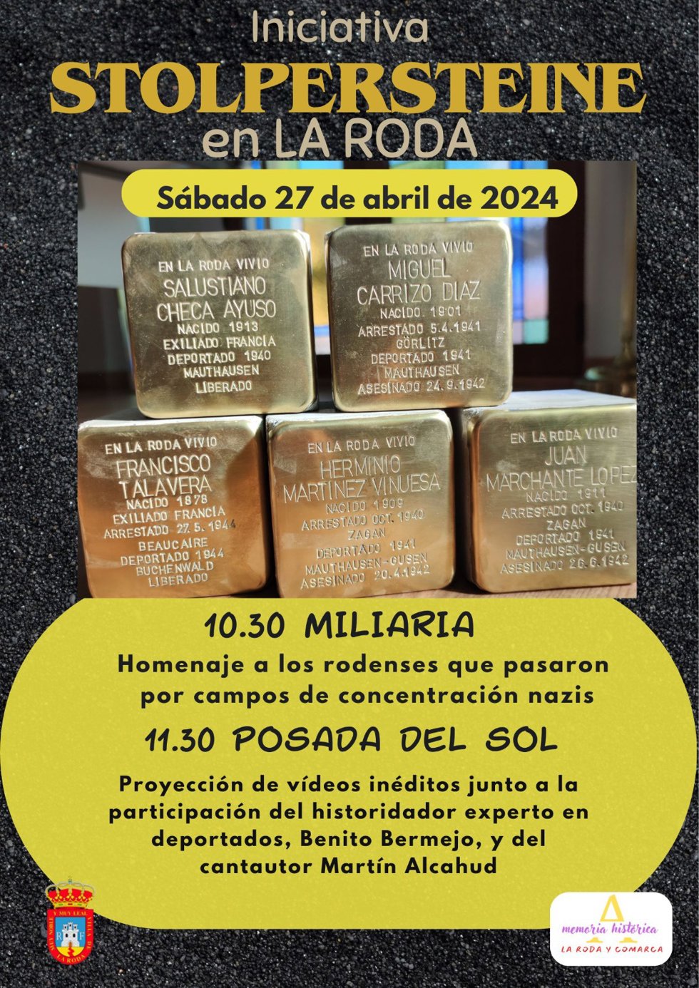 La Roda homenajeará a los rodenses que pasaron por los campos de concentración en la II Guerra Mundial.