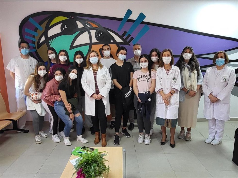Visita al Hospital San Agustín de Linares.