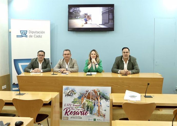 Presentación de la Romería de El Cuervo en la Diputación de Cádiz.Anda