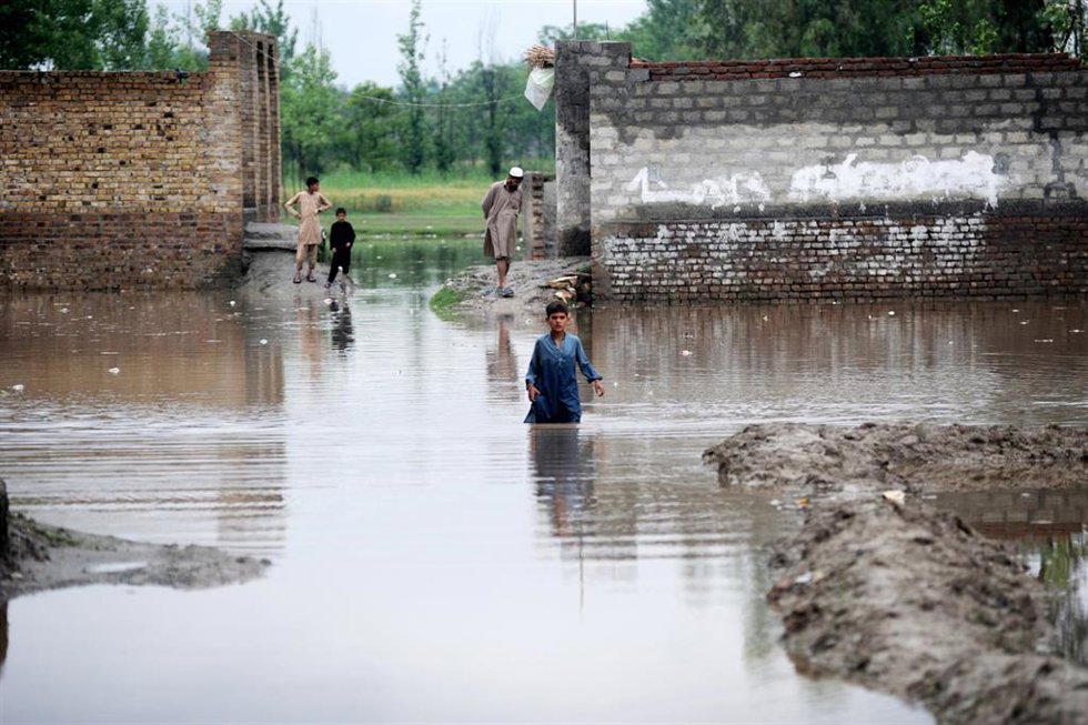Archivo - Inundaciones en Pakistán