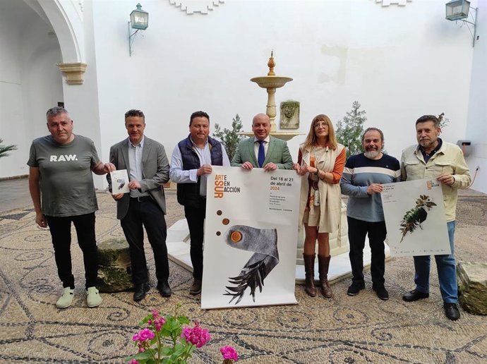 Autoridades en la presentación de 'Art Sur Arte en Acción', encuentro que se celebrará en Montemayor.