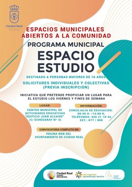 Cartel de 'Espacio-Estudio'.