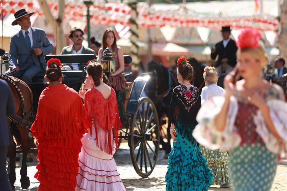 Imágenes del ambiente en la Feria la tarde del lunes