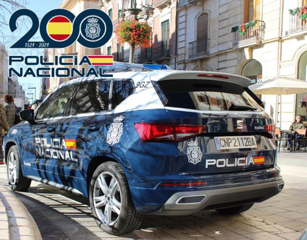 Vehículo de la Policía Nacional.