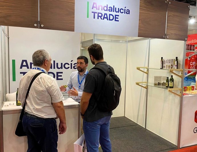 Puesto de Andalucía Trade en la reconocida feria dedicada al sector agroalimentario Anuga Select Brasil.