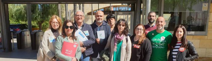 Representantes de las organizaciones de la Mesa Sectorial de Educación.