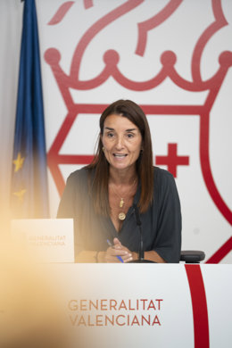 Archivo - Arxiu - La consellera d'Hisenda, Economia i Administració Pública i portaveu del Consell, Ruth Merino