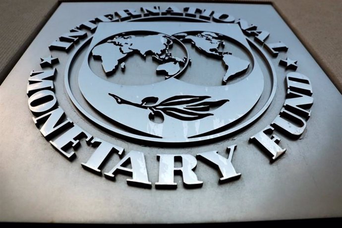 Archivo - Logotipo del Fondo Monetario Internacional (FMI).