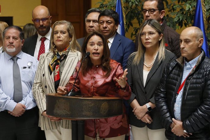 Valparaiso, 9 de abril de 2024 Punto de prensa de la diputada Joanna Perez  Sebastian Cisternas/Aton Chile