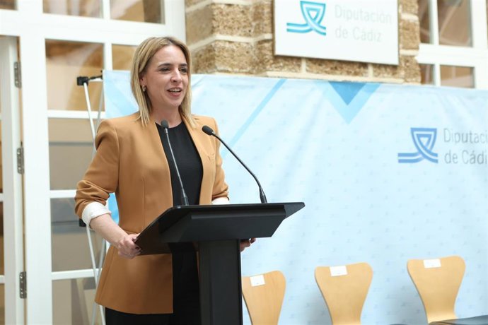 La presidenta de la Diputación, Almudena Martínez. 